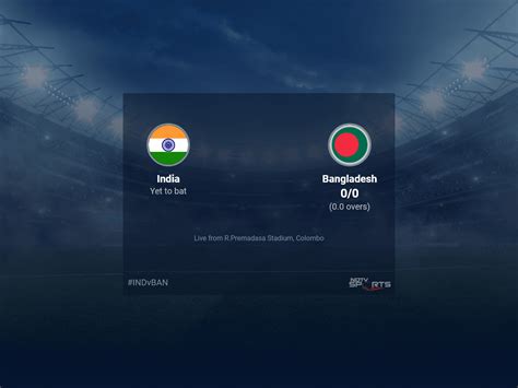 asia cup cricket today's match live score